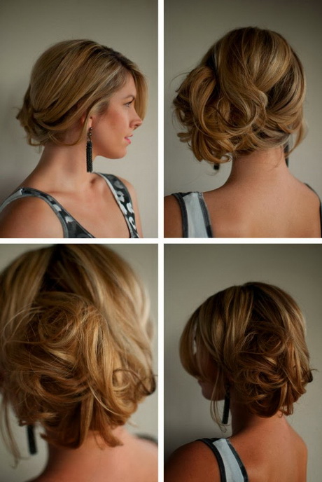 Chignon pour mariage cheveux court