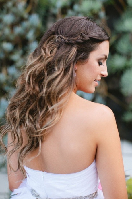 Coiffure mariage cheveux ondulés