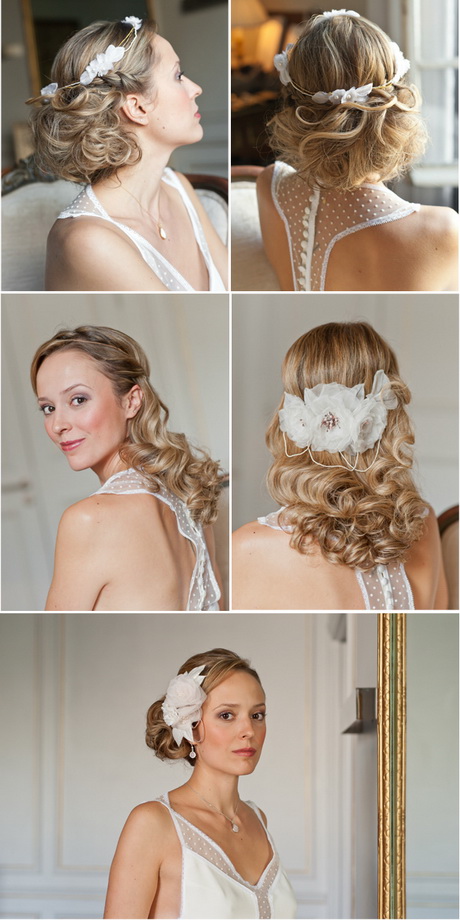 Coiffure mariée retro