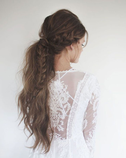 Coiffure mariée tresse