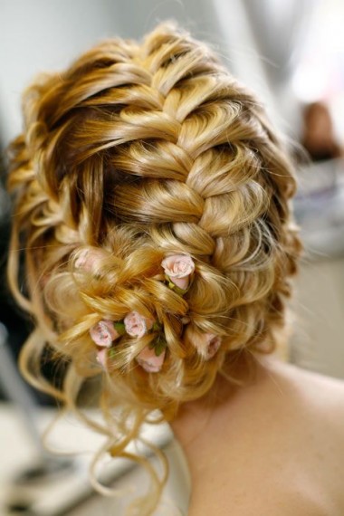 Coiffure mariée tresse