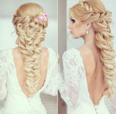 Coiffure natte mariage