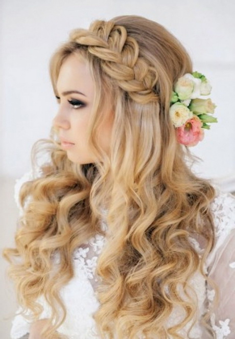 Coiffure pour cheveux long mariage