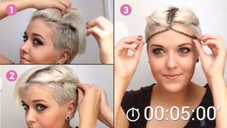 Coiffure pour cheveux tres court