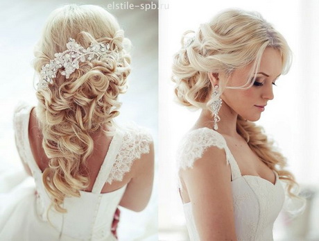 Idée coiffure cheveux long mariage