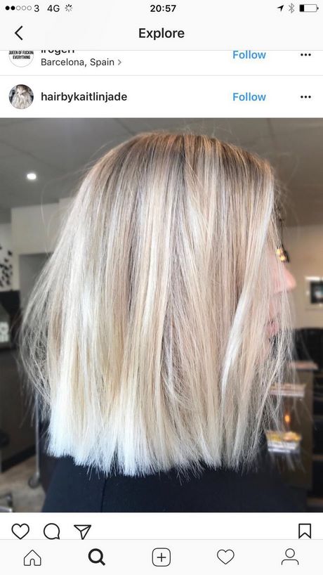 Carré long blond cendré