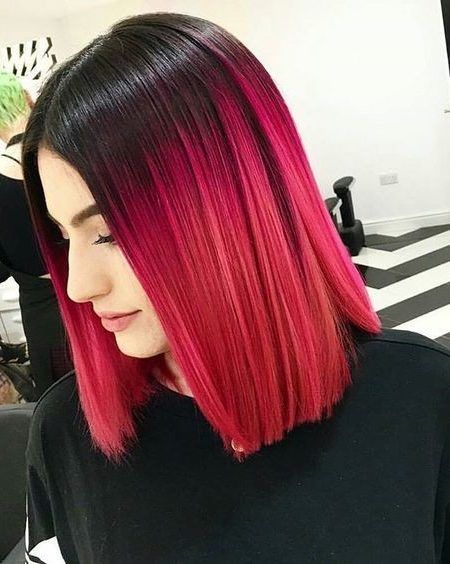 Couleur rouge cheveux court