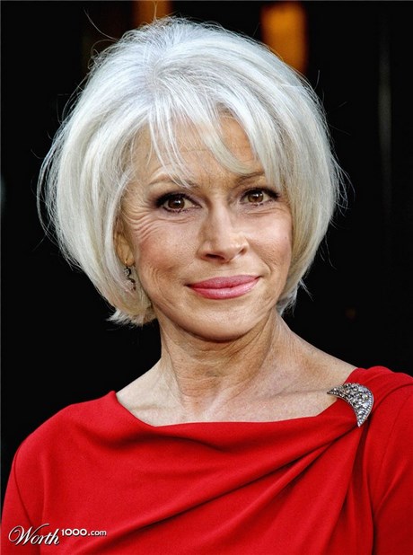 Coupe cheveux blancs femme 50 ans