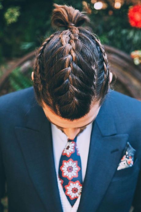 Tresse homme cheveux long