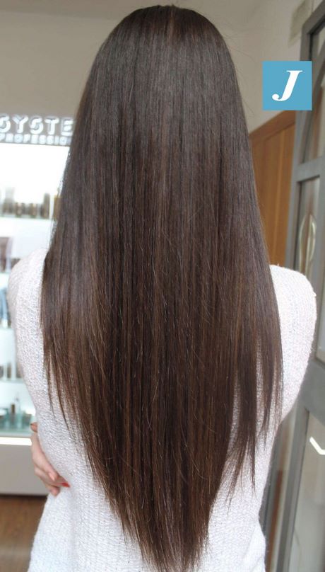 Dégradé pointe cheveux long