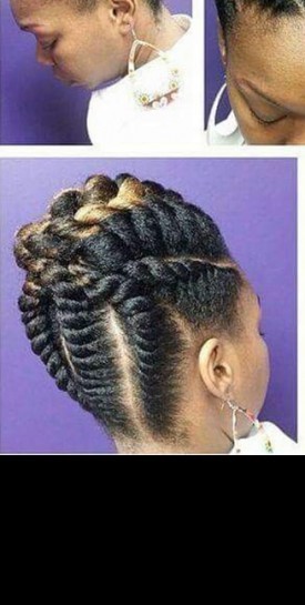 Model de cheveux africain