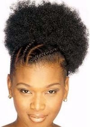 Afro style coiffure