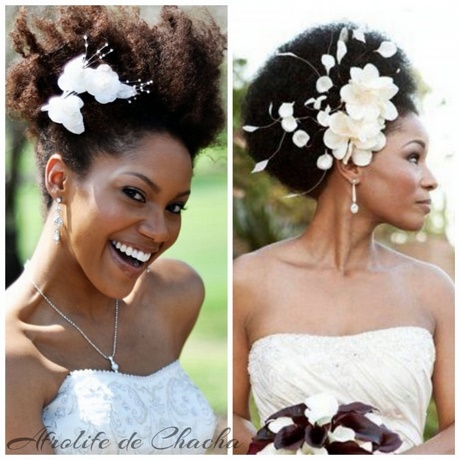 Coiffure mariage pour black