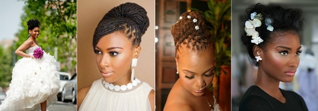 Coiffure mariage pour black