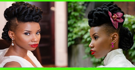 Coiffure mariage pour black