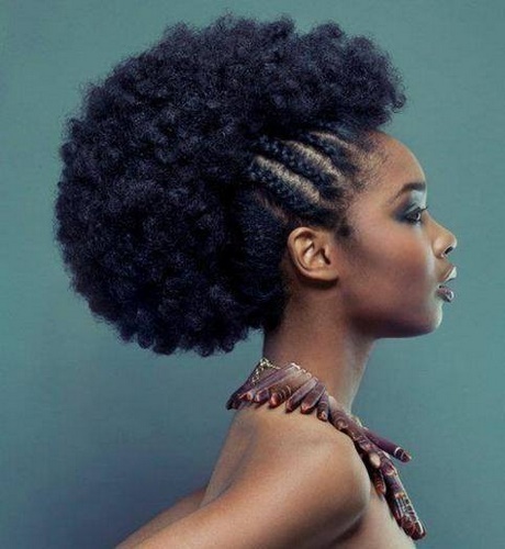 Coiffure sur cheveux afro