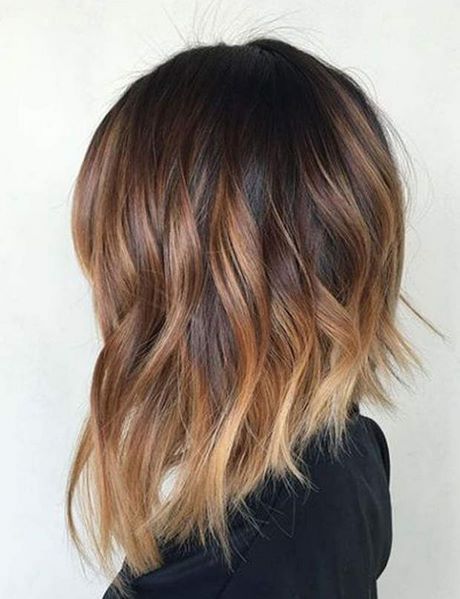 Carré plongeant balayage