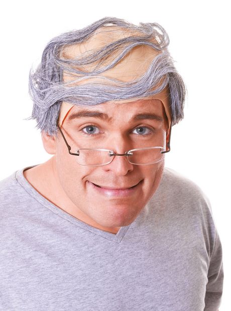 Cheveux gris homme court