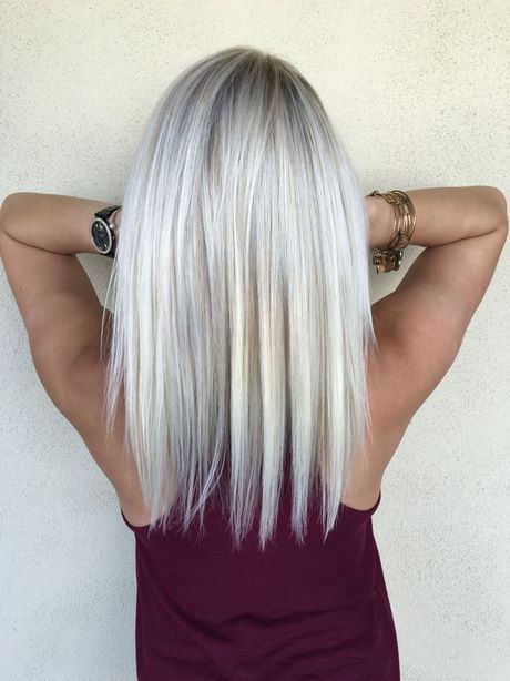 Cheveux mi long gris