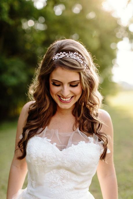 Coiffure mariée cheveux lachés