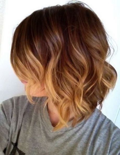 Tie and dye blond carré
