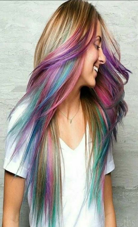 Tie and dye cheveux long