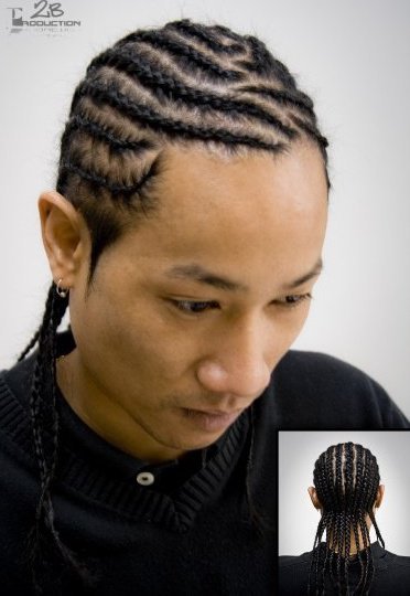 Tresse africaine homme cheveux court