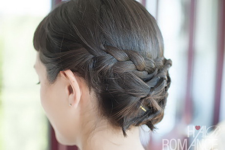 Chignon cheveux court