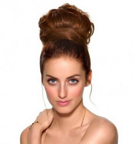 Chignon haut mariée