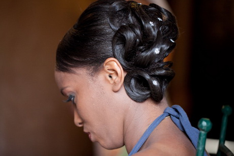 Chignon mariage afro