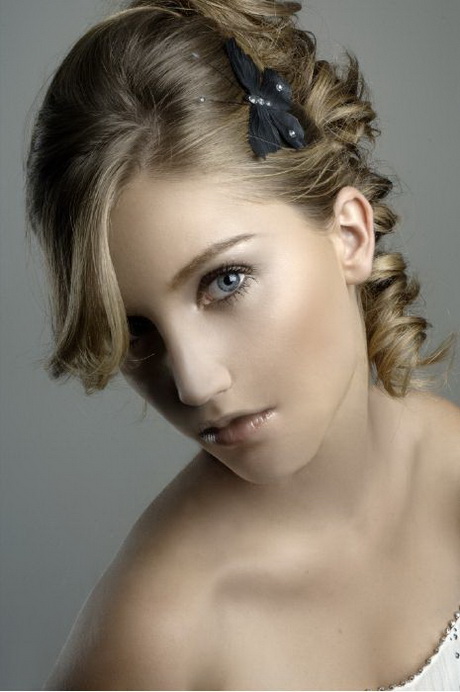 Chignon mariage cheveux noir