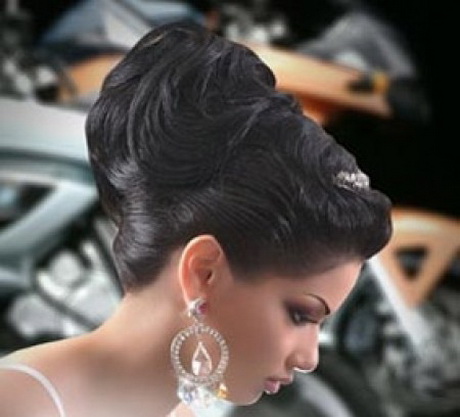 Chignon mariage haut