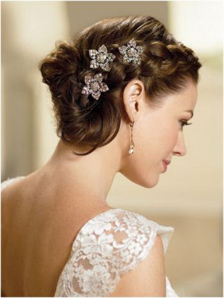 Chignon mariée cheveux longs