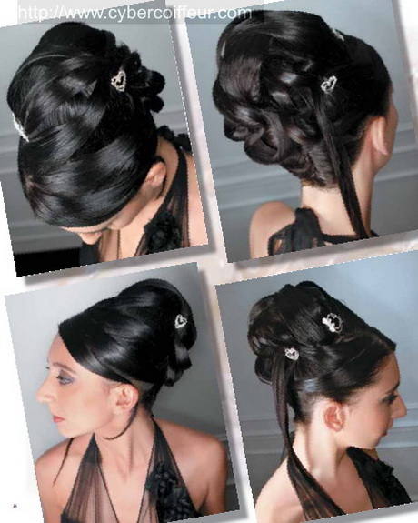 Chignon moderne mariage