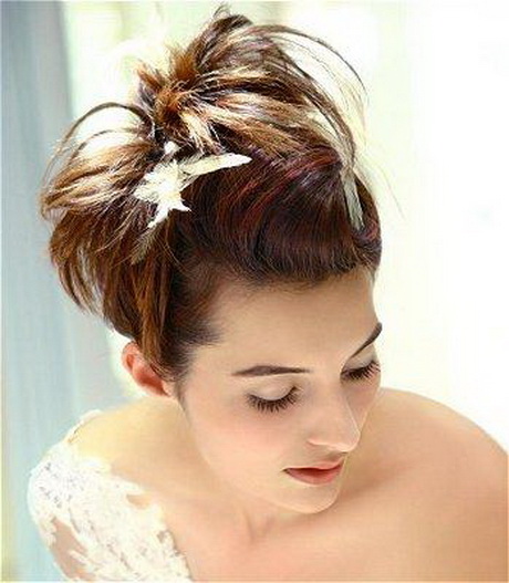 Coiffur mariage cheveux courts