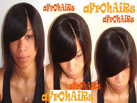 Coiffure afro tissage