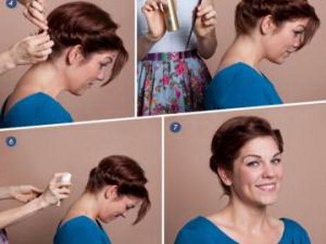 Coiffure avec cheveux court