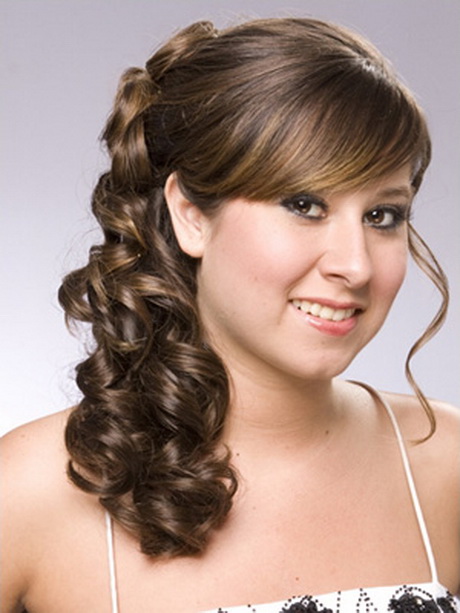 Coiffure bouclée pour mariage