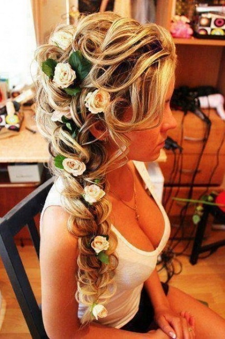 Coiffure boucles mariage