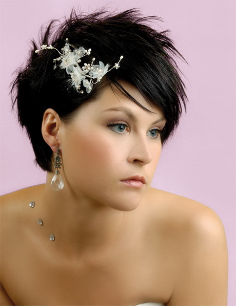 Coiffure cheveux courts pour mariage