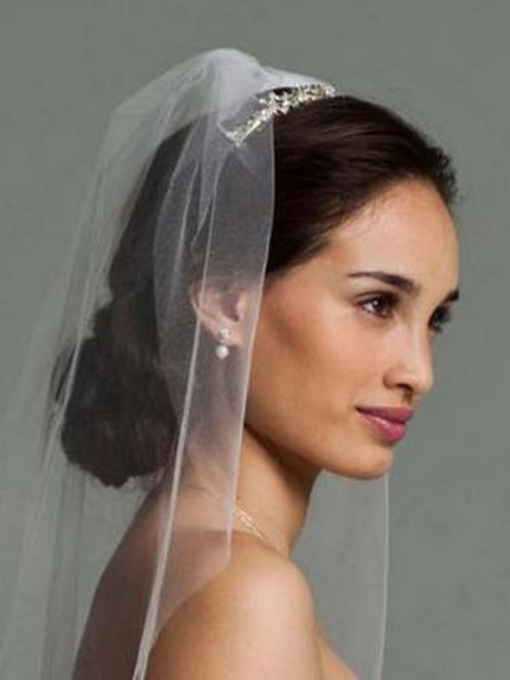 Coiffure de mariage avec voile