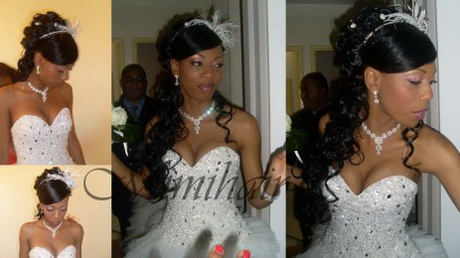 Coiffure de mariage black