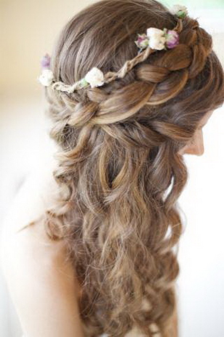 Coiffure de mariage cheveux lachés