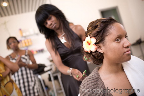 Coiffure mariage afro