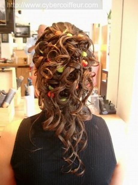 Coiffure mariage boucle