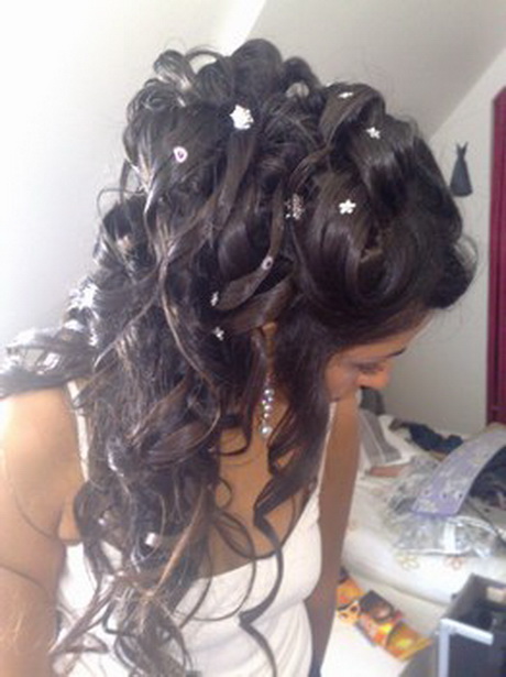 Coiffure mariage boucles