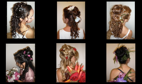 Coiffure mariage cheveux longs chignon