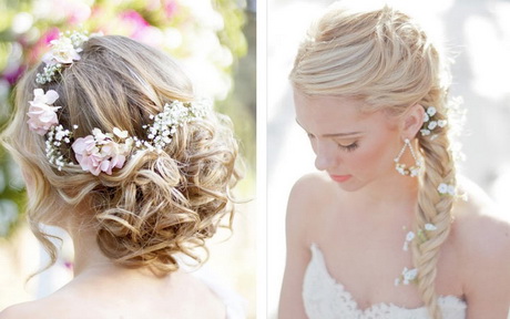 Coiffure mariage fleurs