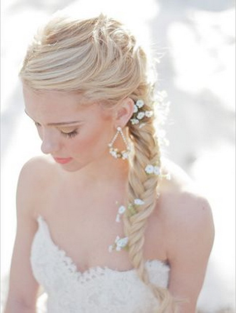 Coiffure pour mariage avec tresse