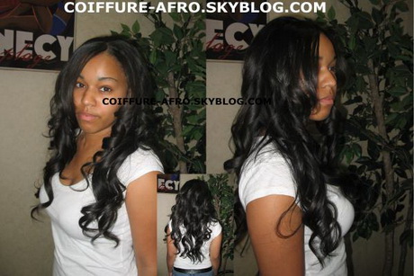 Coiffure tissage black